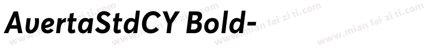 AvertaStdCY Bold字体转换